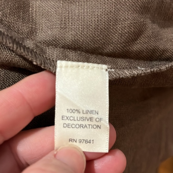 J Jill 100% linen chocolate brown dress - Picture 5 of 6
